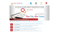 Desktop Screenshot of nelsonmandelabay.gov.za